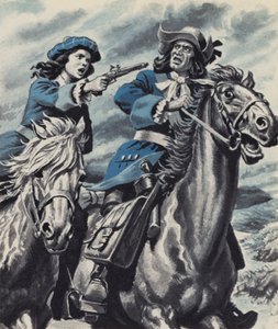Grizel Cochrane Holding Up the Postman to Save Her Father